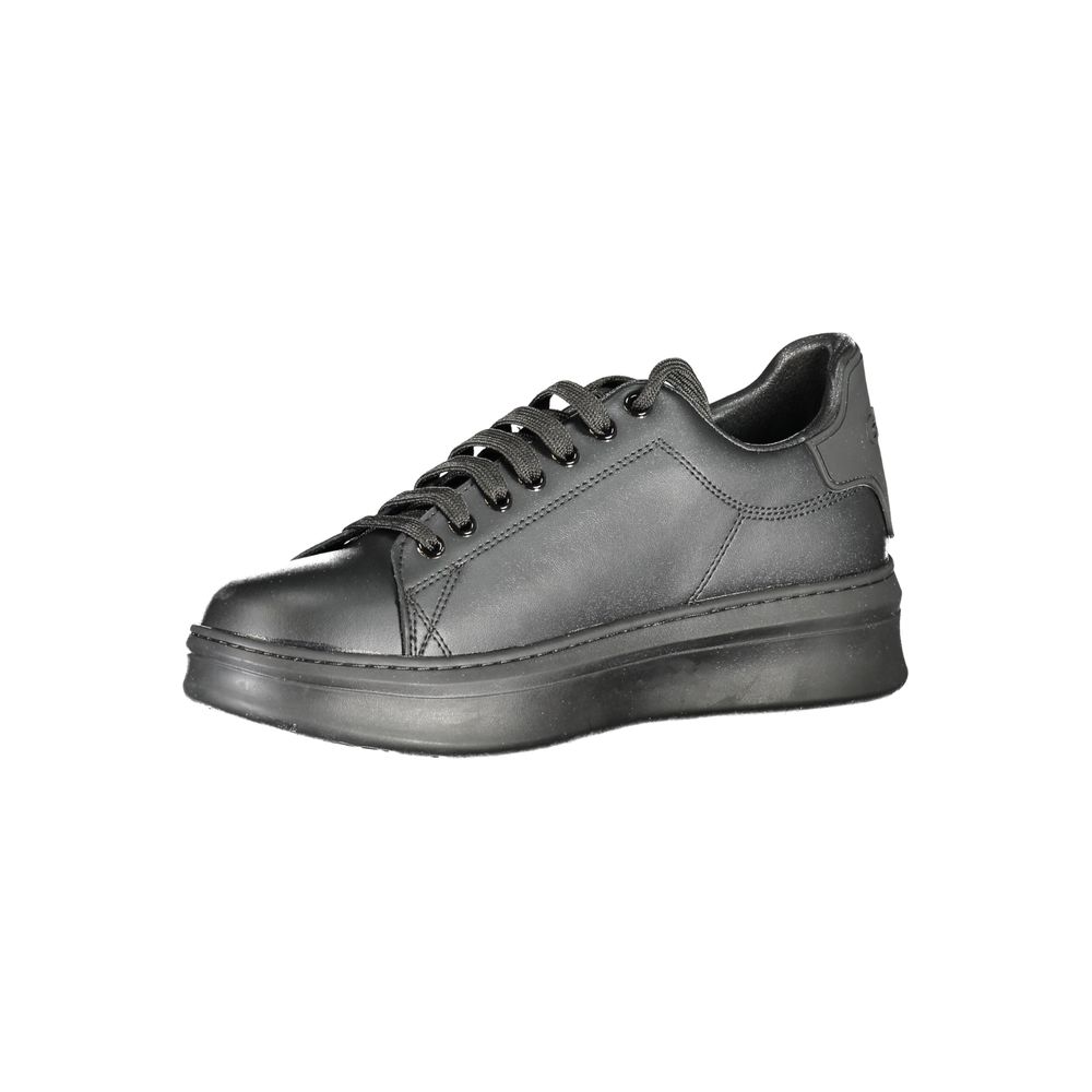 Gaelle Paris Black Polyurethane Men Sneaker - Style & Comfort