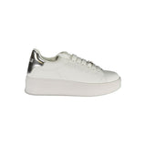 Gaelle Paris Bianco Polyurethane Women Sneaker - Stylish Comfort