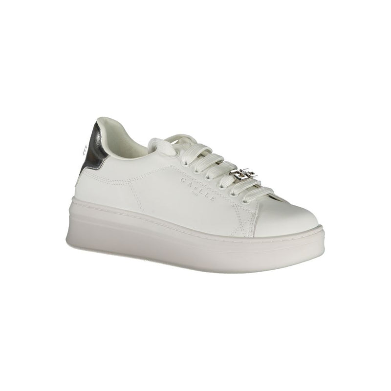 Gaelle Paris Bianco Polyurethane Women Sneaker - Stylish Comfort