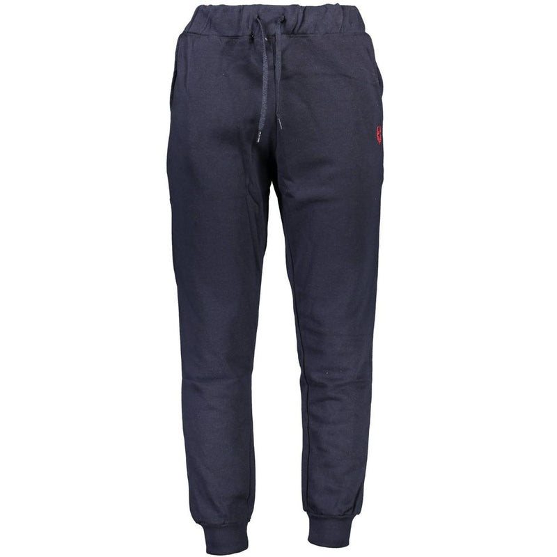 Pantalon en Coton Bleu Gianmarco Venturi