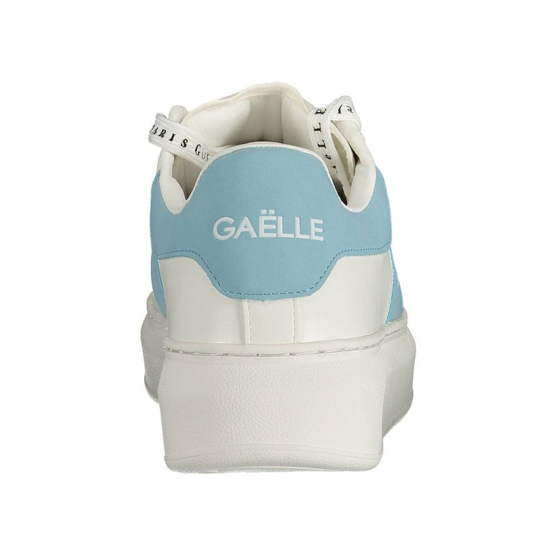 Gaelle Paris White Polyurethane Women Sneaker - Chic Comfort