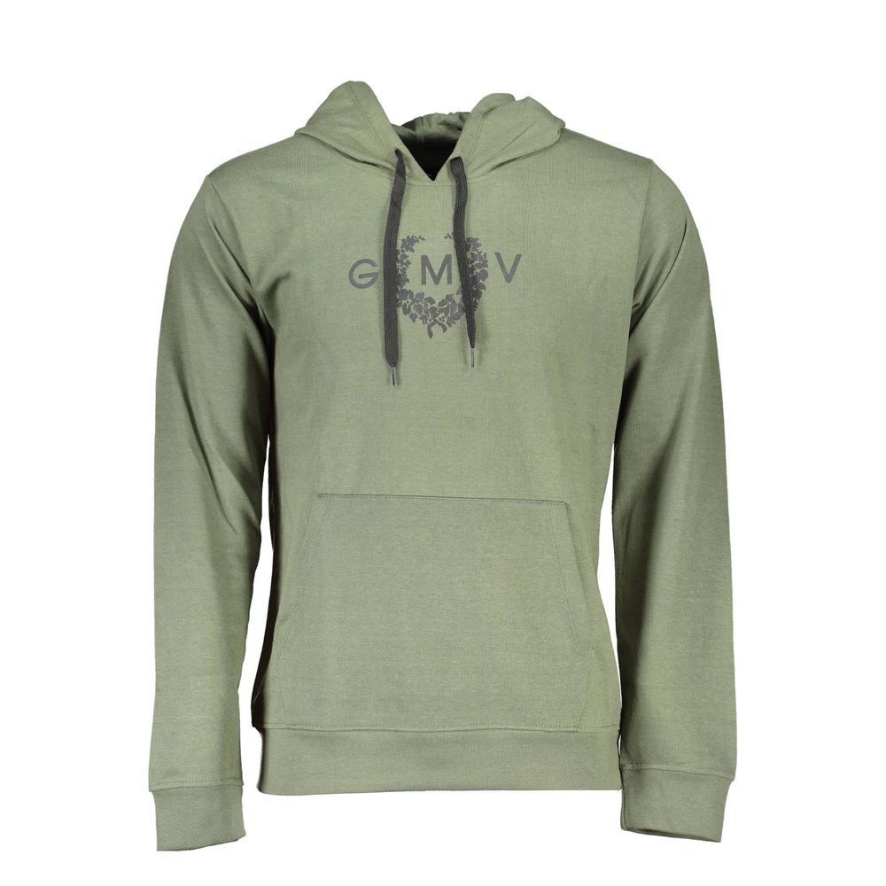 Gianmarco Venturi Sweatshirt en Coton Vert avec Capuche