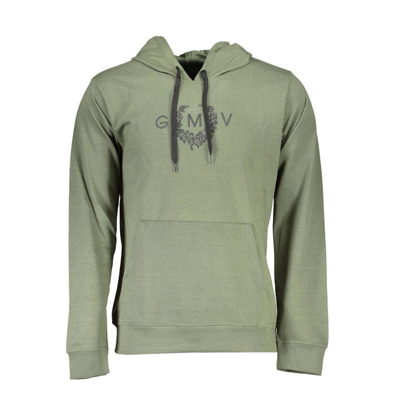 Gianmarco Venturi Sweatshirt en Coton Vert avec Capuche