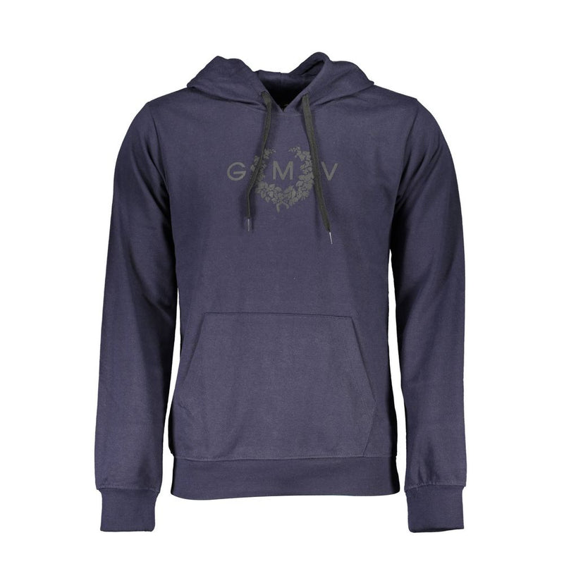 Gianmarco Venturi Sweatshirt en Coton Bleu avec Capuche