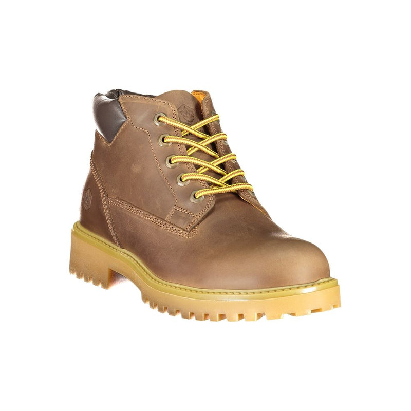 Lumberjack Marrone Leather Men's Sneaker - Chic Lace-Up Boots