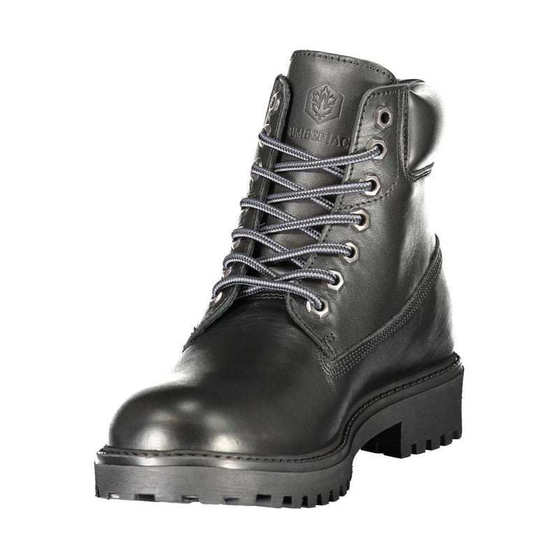 Lumberjack RIVER 2 Black Leather Men's Lace-Up Boots