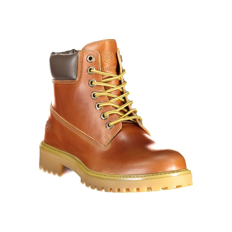 Lumberjack RIVER 2 Boots en Cuir Marron pour Hommes - Élégance et Confort
