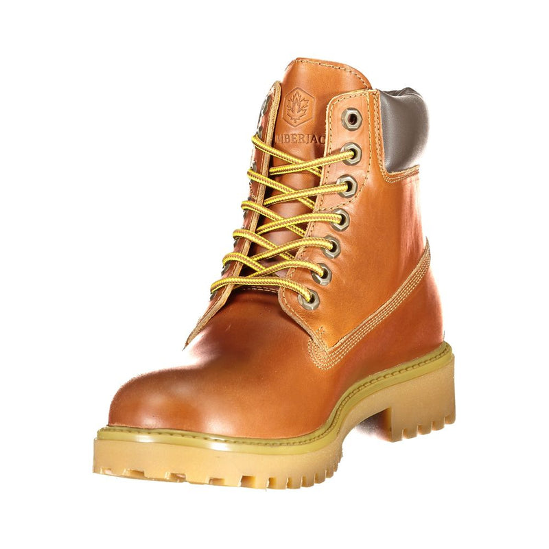 Lumberjack RIVER 2 Boots en Cuir Marron pour Hommes - Élégance et Confort