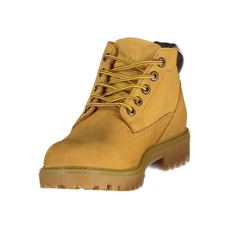Lumberjack RIVER 2 Bottes en Cuir Jaunes à Lacets pour Hommes
