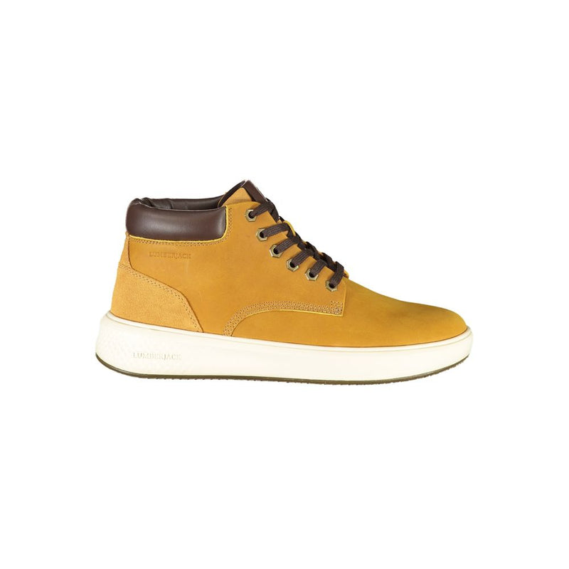 Lumberjack Virgil Yellow Lace-Up Sneakers for Men