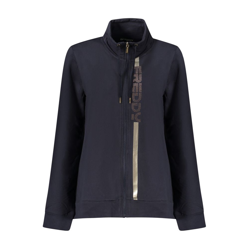 Freddy Blu Cotton Women Sweatshirt - Stylish Comfort