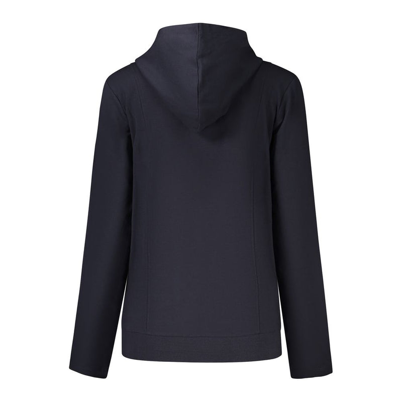 Freddy Blue Cotton Women Sweatshirt with Rhinestone Detail