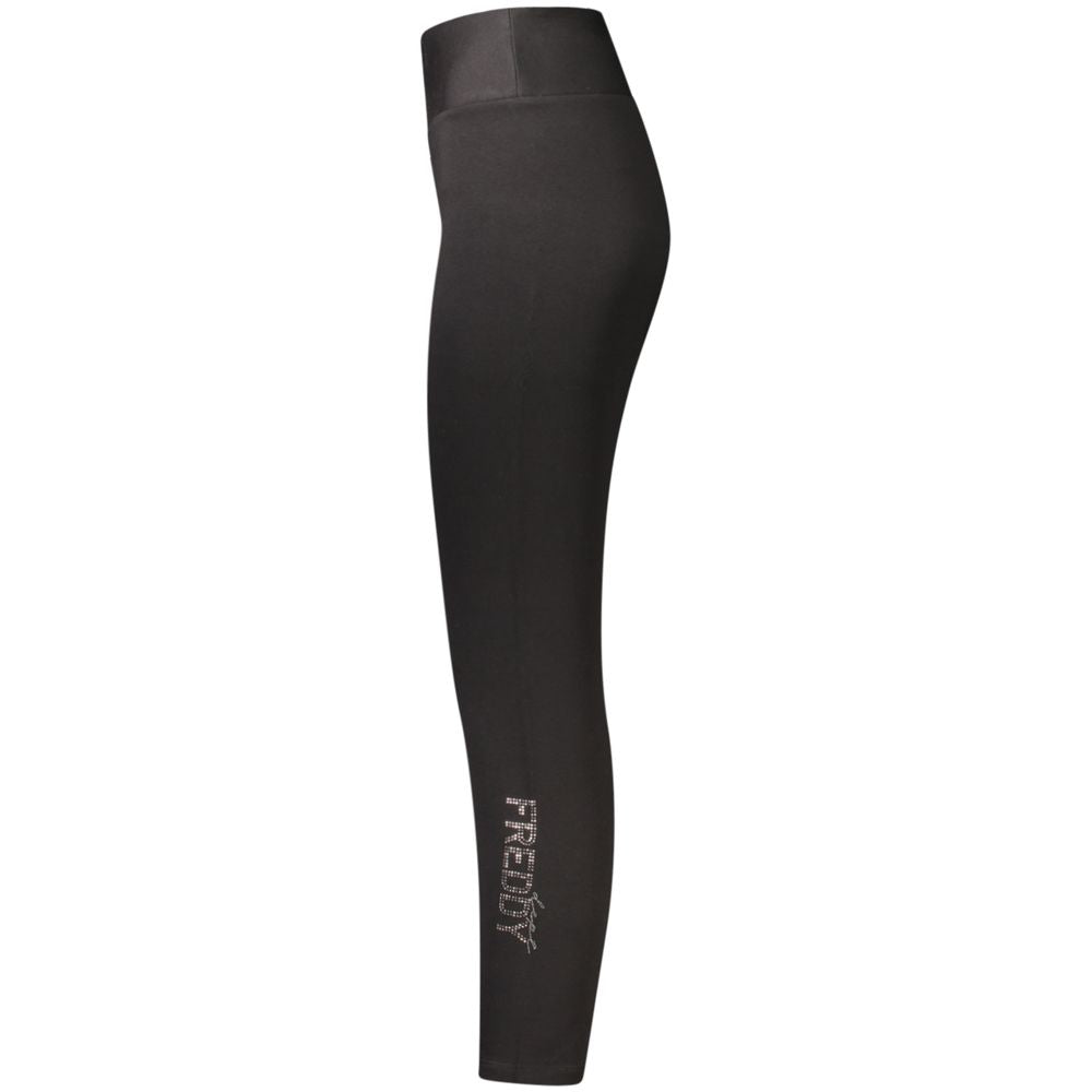 Freddy Nero Cotton Women's Trousers - Chic Black Athletic Pants