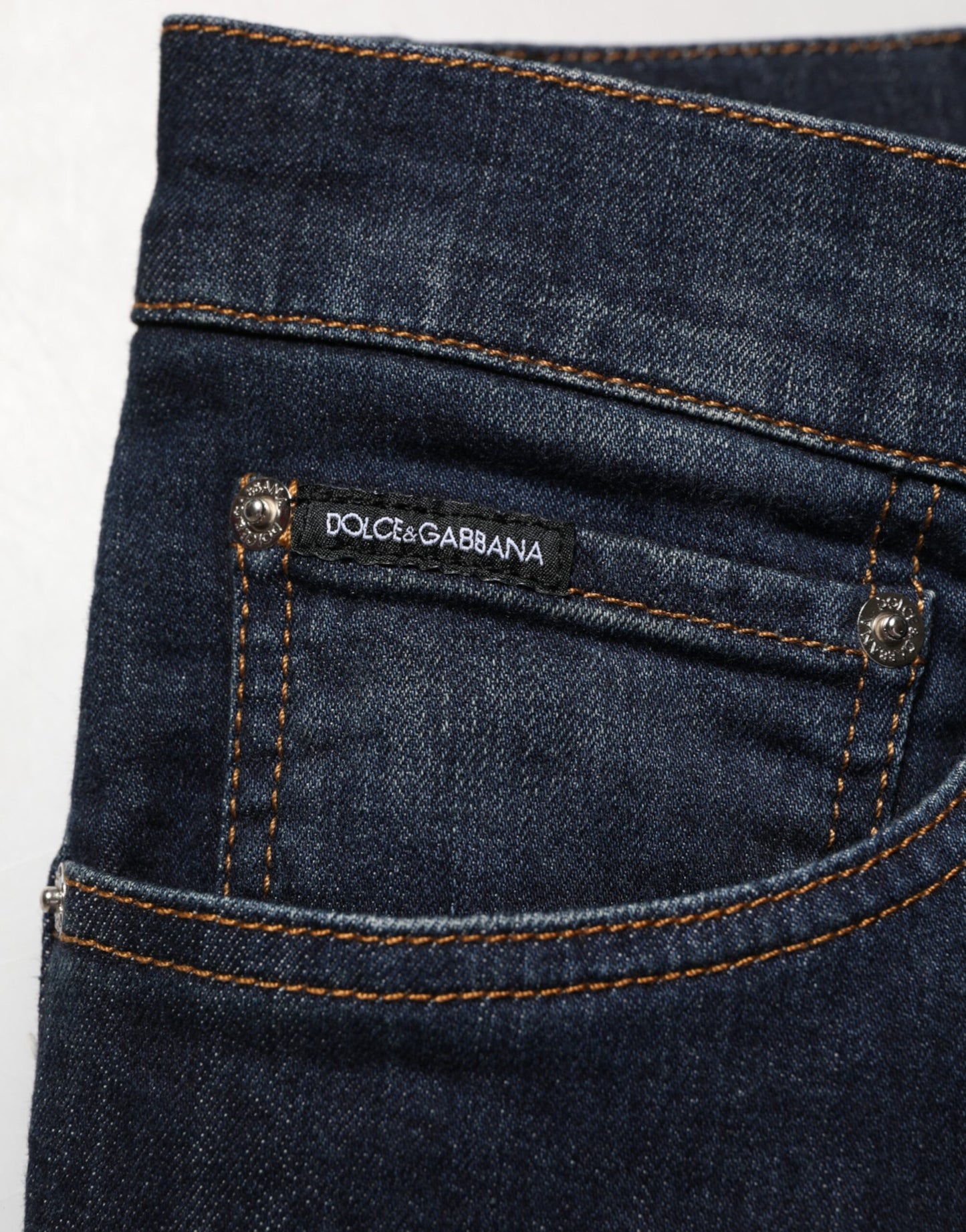 Jean skinny en coton bleu foncé pour homme de Dolce &amp; Gabbana