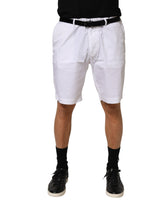 Bermuda homme Dolce &amp; Gabbana en coton stretch blanc