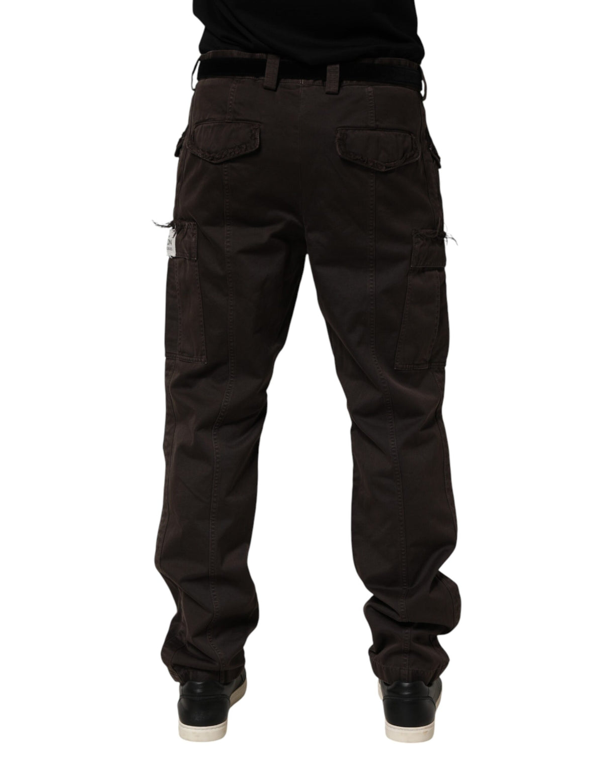 Pantalon cargo homme en coton brun Re-Edition de Dolce &amp; Gabbana