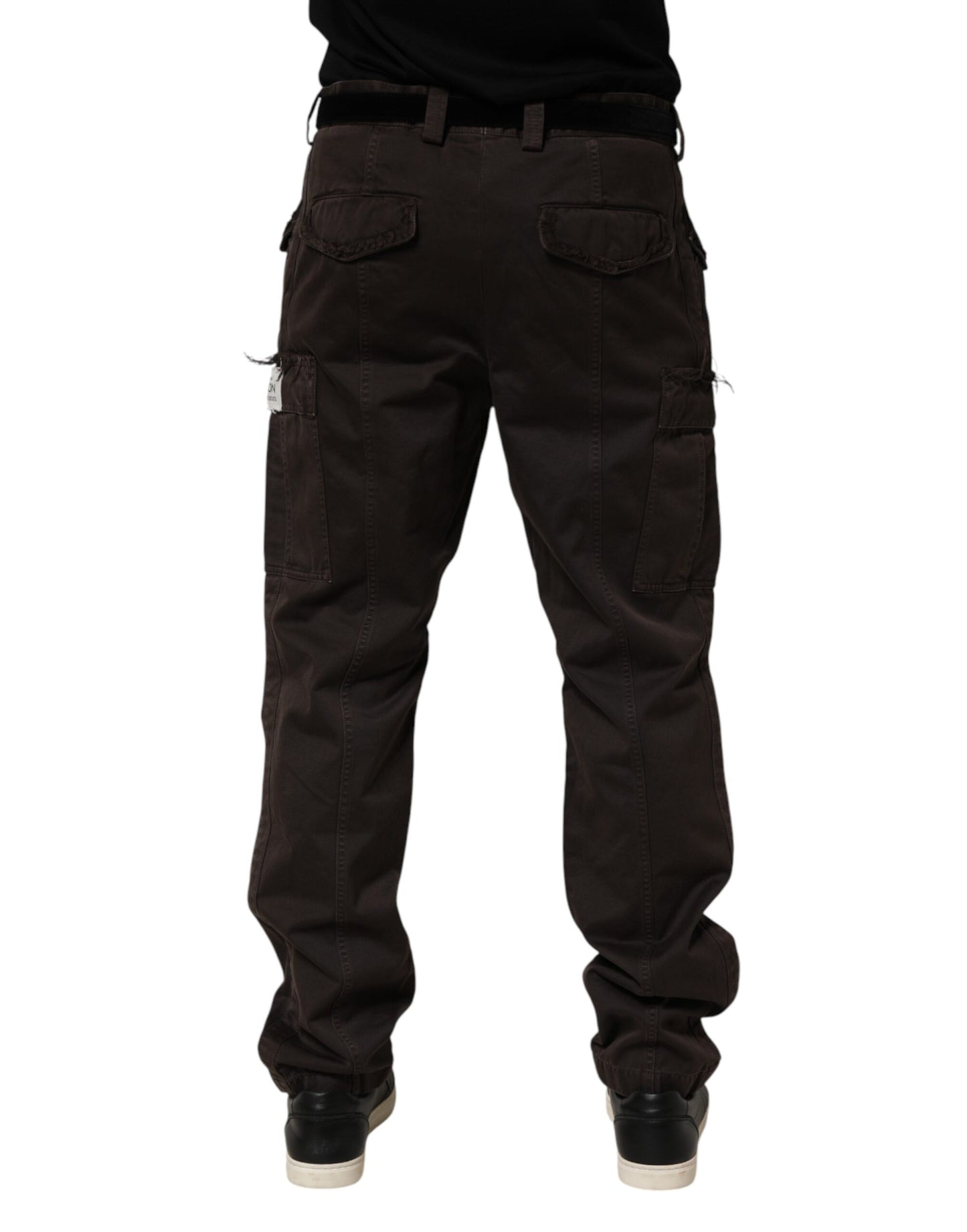 Pantalon cargo homme en coton brun Re-Edition de Dolce &amp; Gabbana