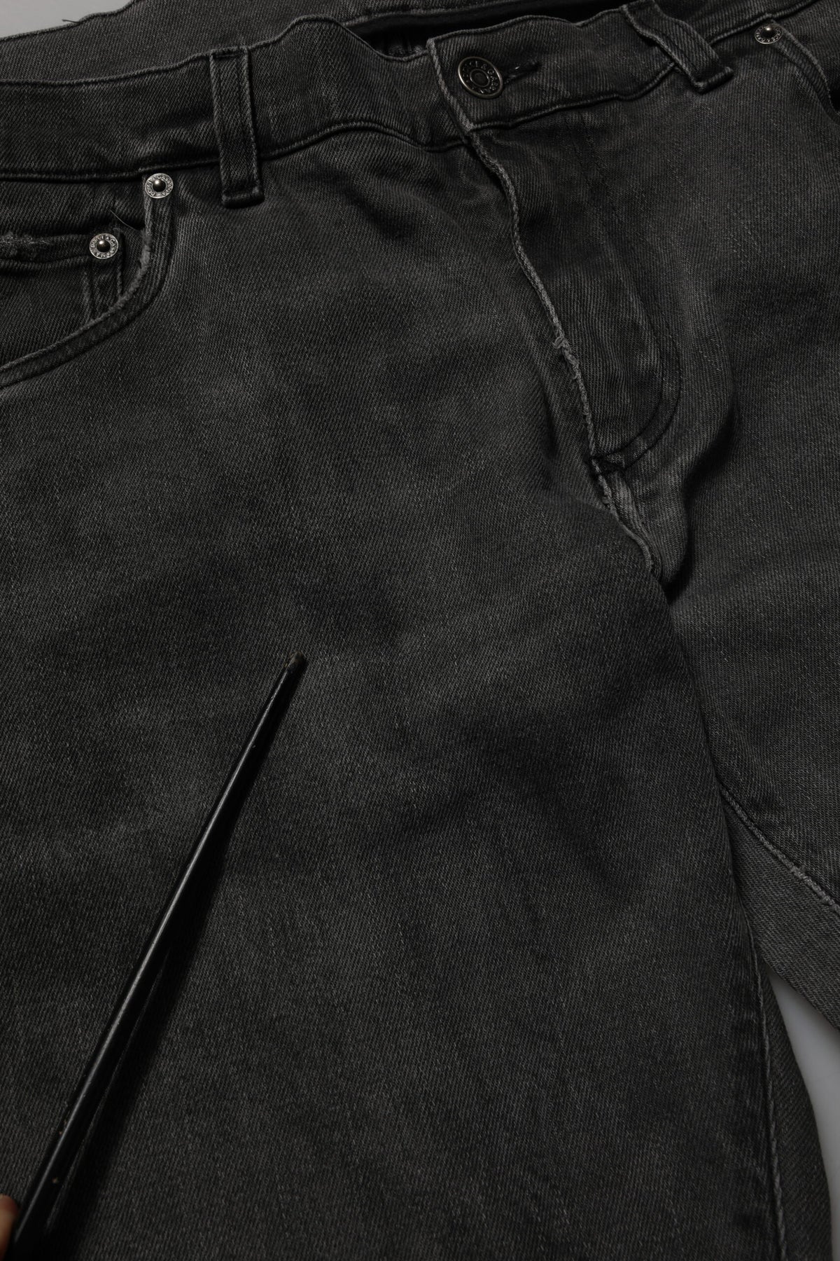 Dolce & Gabbana Jeans Skinny en Coton Gris Foncé pour Homme