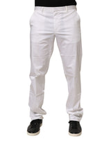 John Richmond Pantalon Formelle Homme Blanc en Coton Élastique