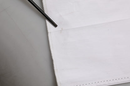 Pantalon habillé pour homme en coton extensible blanc John Richmond