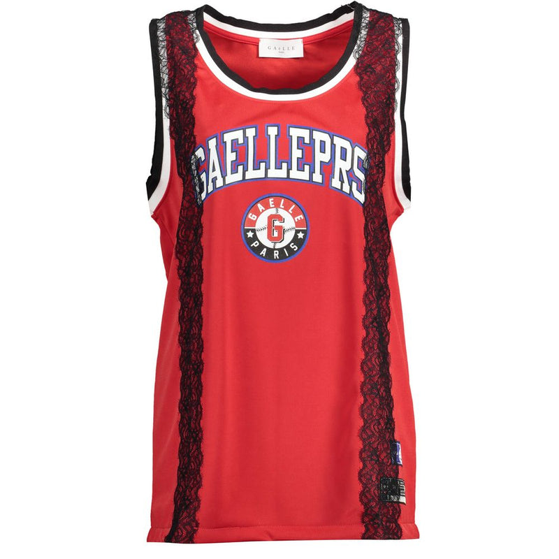 Gaelle Paris Rosso Poliestere Women's Tank Top