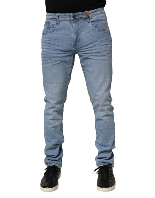 Jean en jean pour homme Blend, bleu clair, taille basse, coupe slim, modèle Twister.