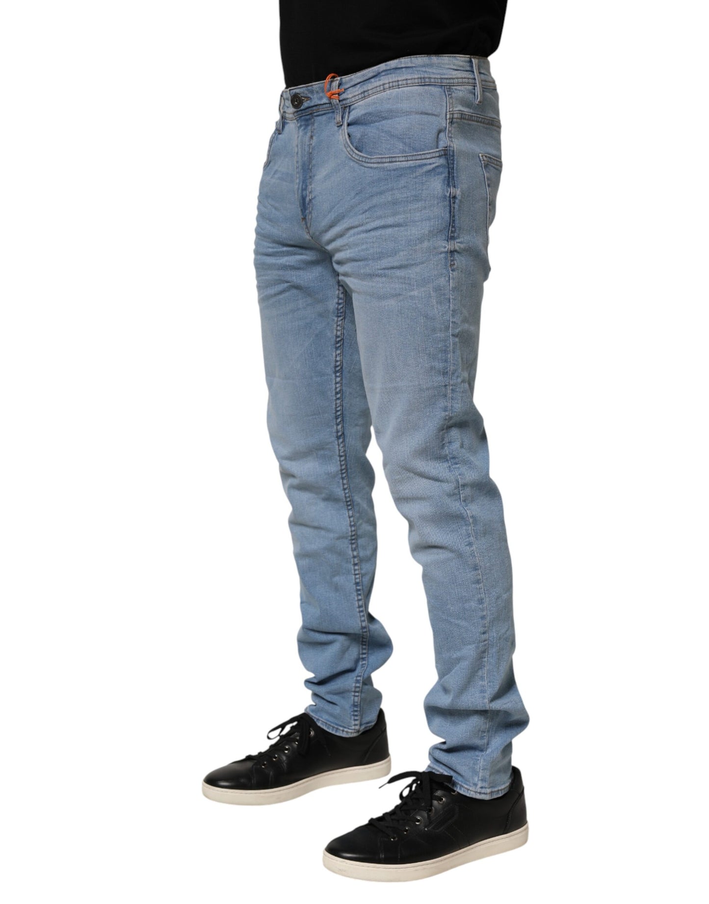 Jean en jean pour homme Blend, bleu clair, taille basse, coupe slim, modèle Twister.