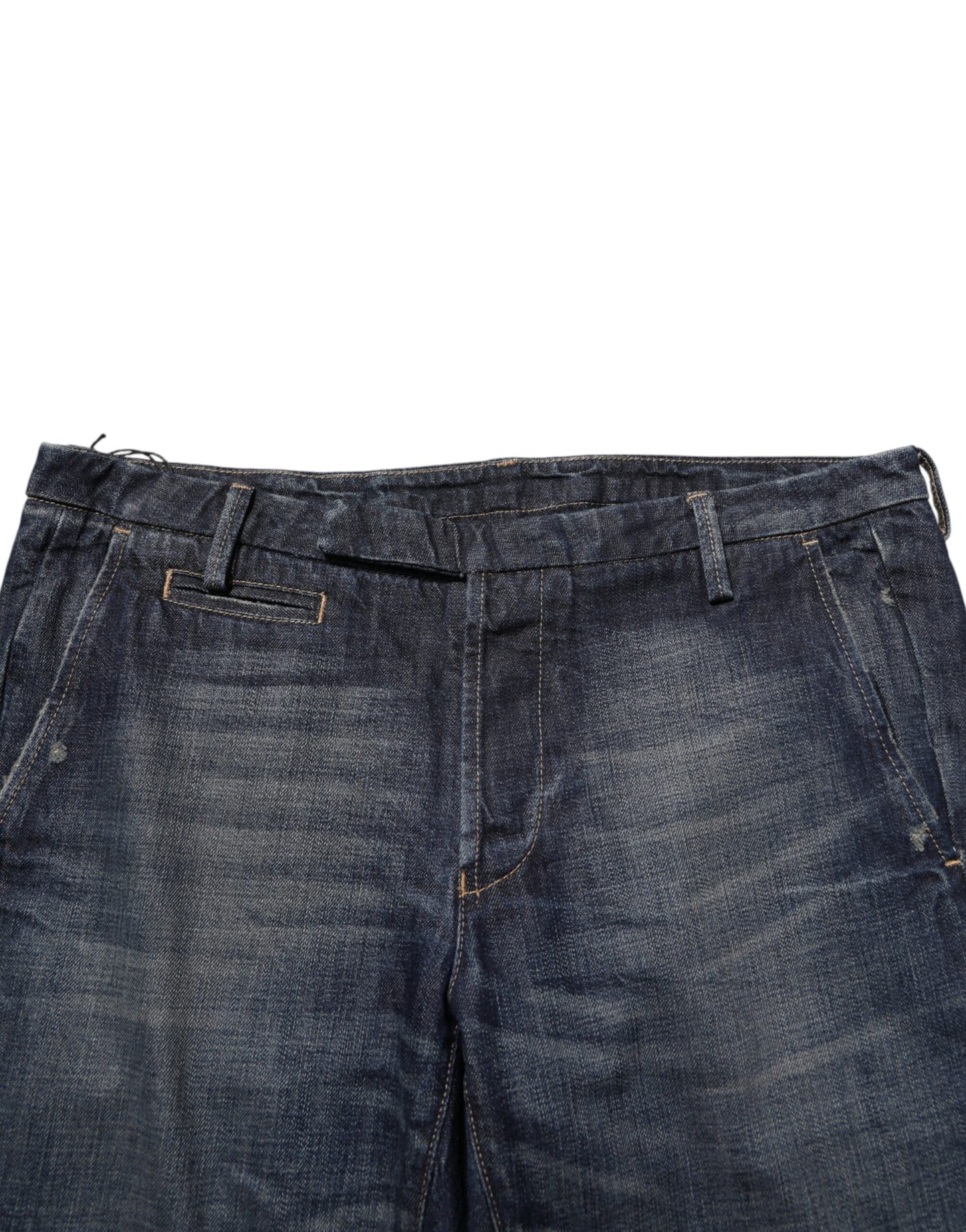 Jean slim en jean pour homme, bleu foncé, effet délavé, de la marque Brian Dales.