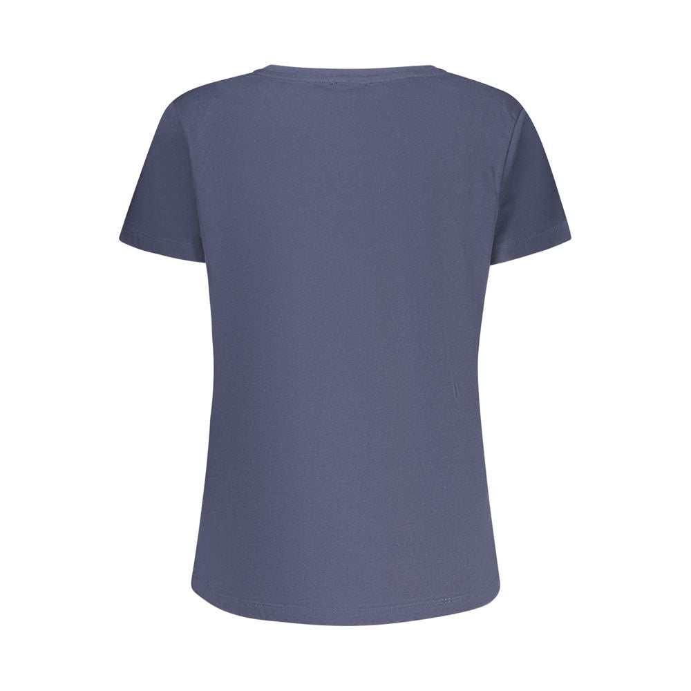 Freddy Blu Cotton Women T-Shirt with Rhinestone Detailing