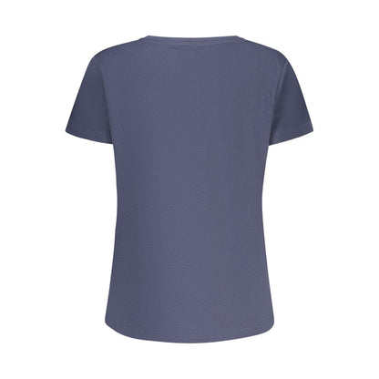 Freddy "Blu Cotton Women T-Shirt with Rhinestone Detailing"