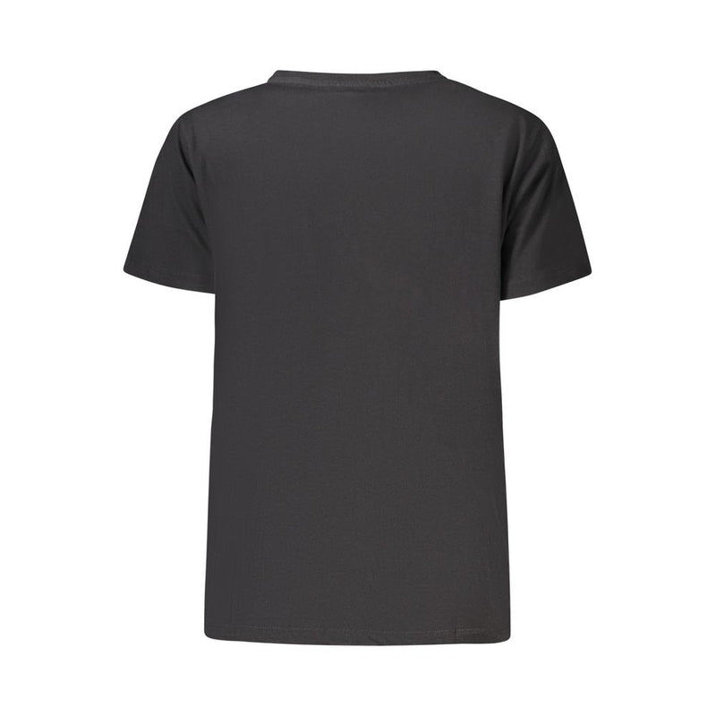 Freddy Black Cotton Women T-Shirt - Chic & Comfortable