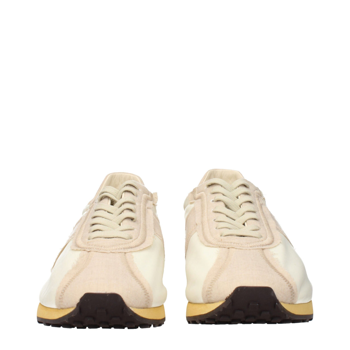 The Row Beige Fabric Athletic Sneakers - Élégance et Confort