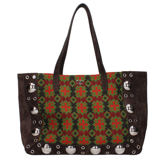 Sacs à bandoulière en cuir marron Valentino Garavani