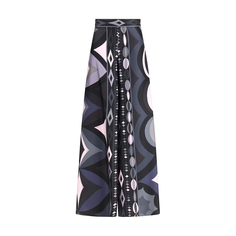 Pantalon large en soie Emilio Pucci