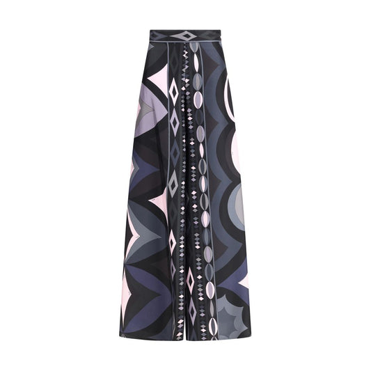 Pantalon large en soie Emilio Pucci