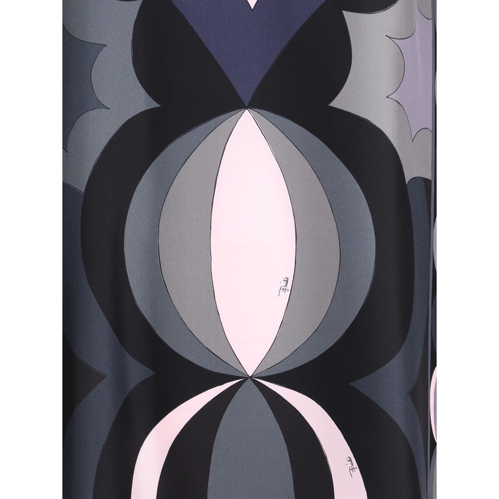 Robe midi en soie Emilio Pucci