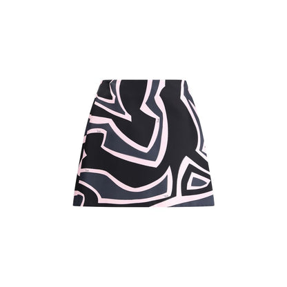 Jupe mini portefeuille Emilio Pucci avec imprimé Marmo
