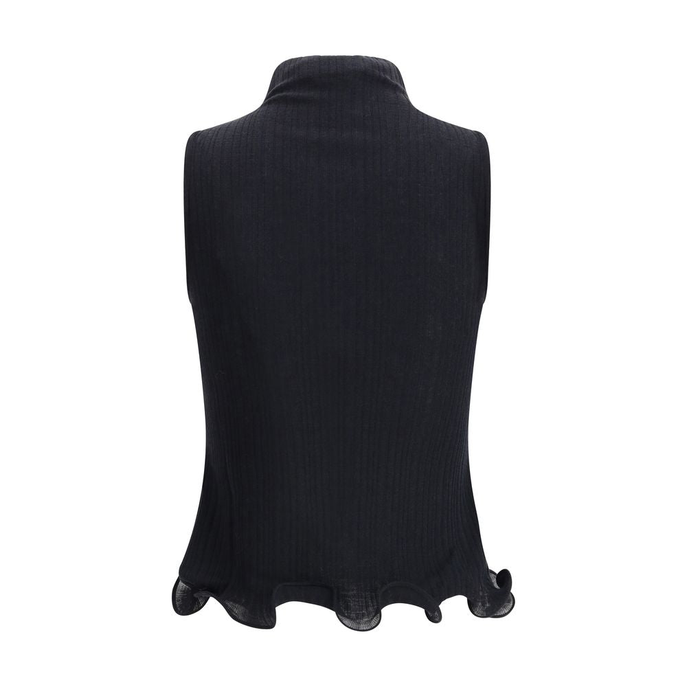 Top sans manches en laine vierge Fendi