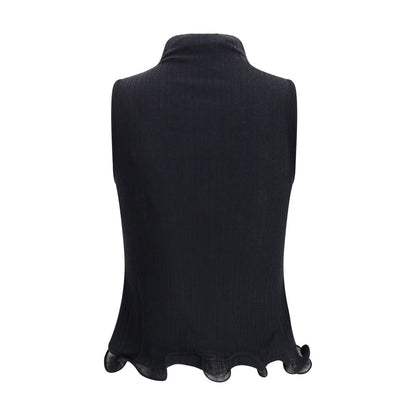 Top sans manches en laine vierge Fendi