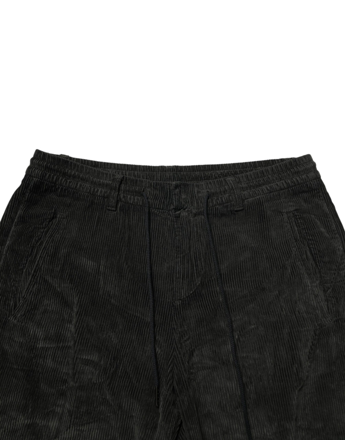 Pantalon Cropped en Velours Côtelé Noir Dondup pour Homme
