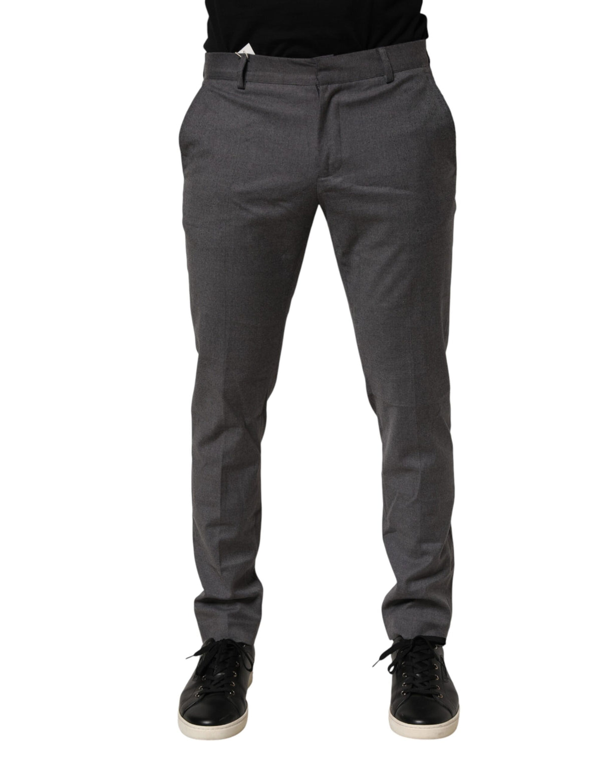 Pantalon de costume gris en polyester Daniele Alessandrini