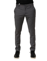 Pantalon de costume gris en polyester Daniele Alessandrini
