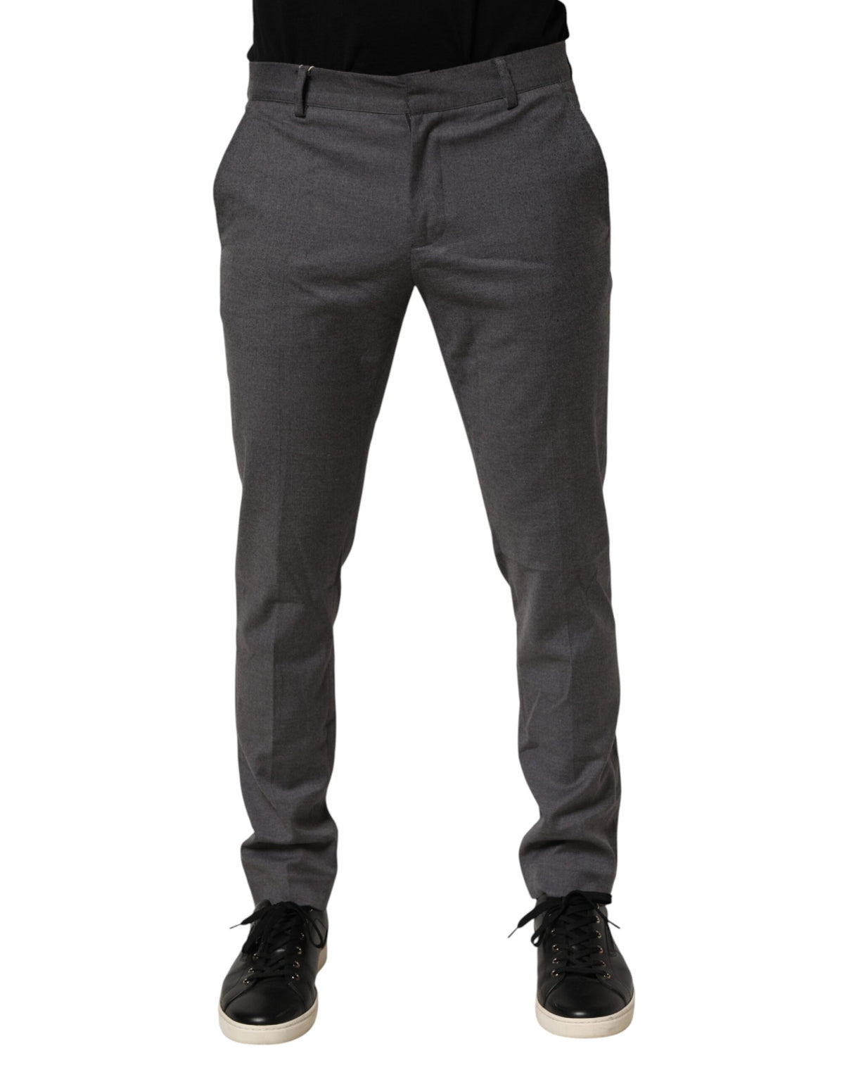 Pantalon de costume gris en polyester Daniele Alessandrini