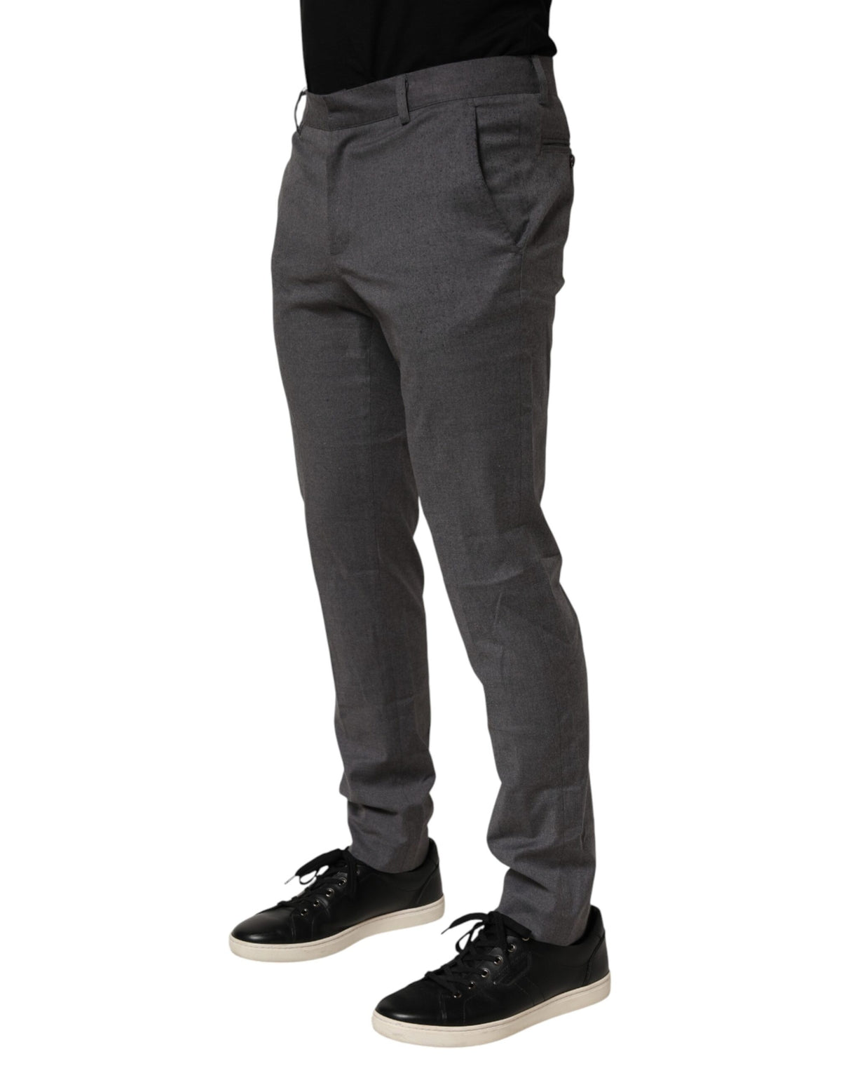 Pantalon de costume gris en polyester Daniele Alessandrini