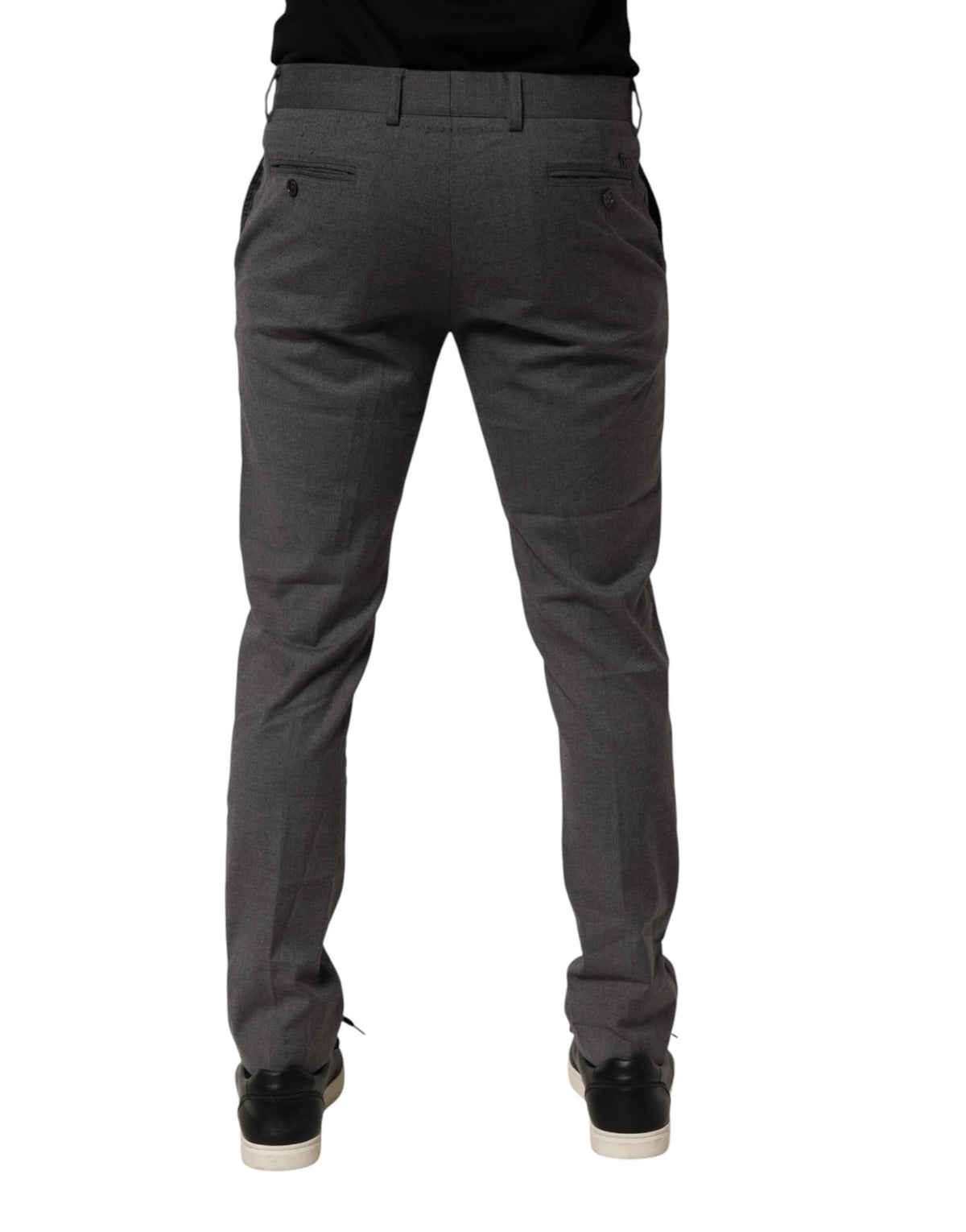 Pantalon de costume gris en polyester Daniele Alessandrini