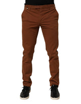 PT Torino Pantalon Chino Skinny Homme Marron - Taille Mi-Haute