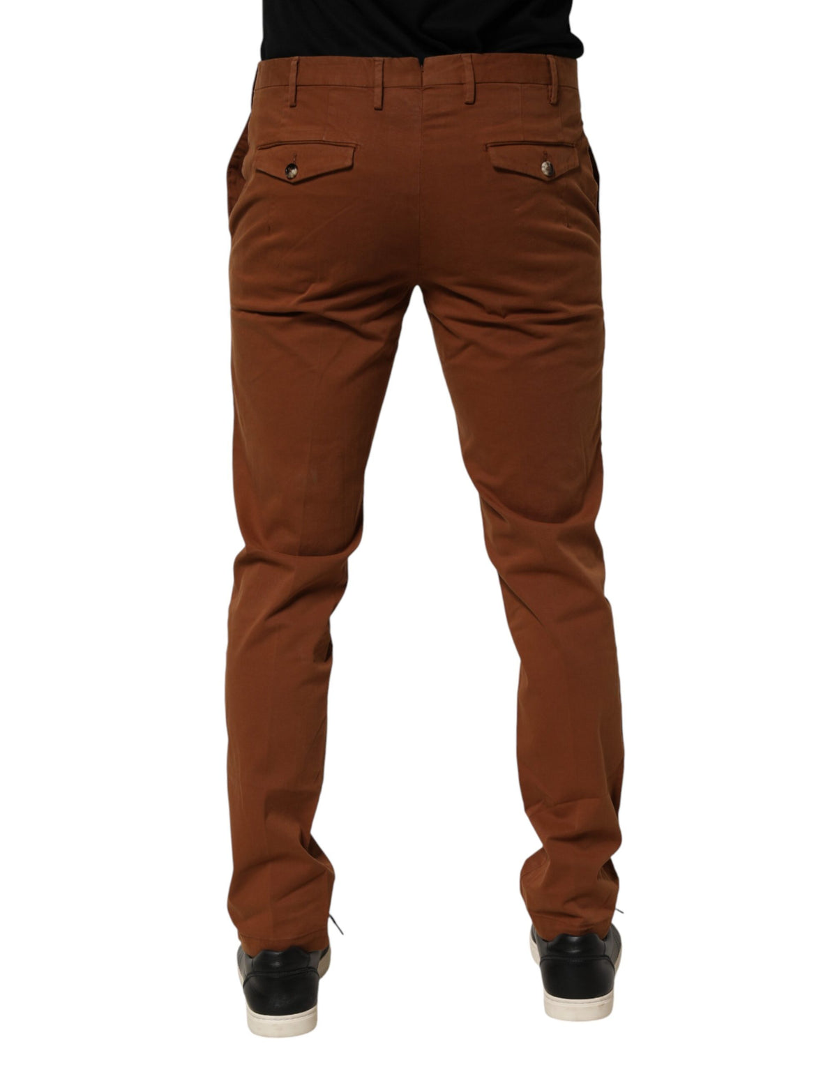 PT Torino Pantalon Chino Skinny Homme Marron - Taille Mi-Haute