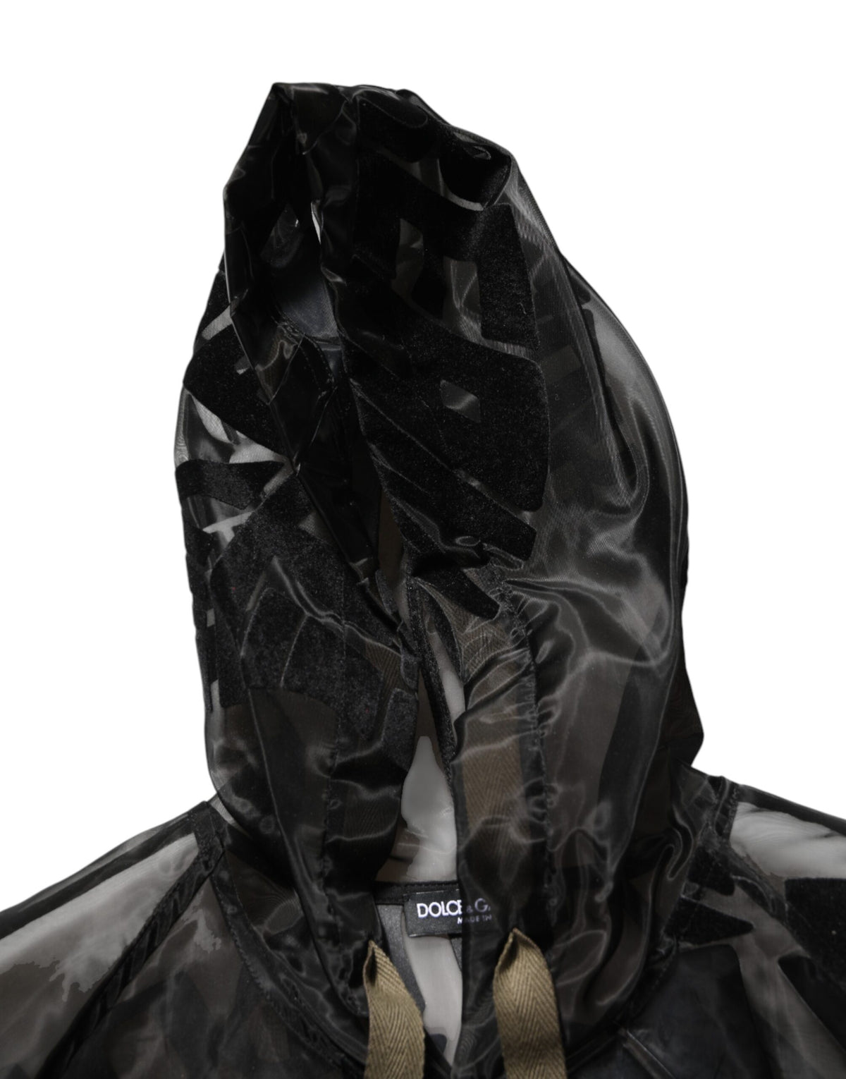 Pull à capuche zippé Dolce &amp; Gabbana camouflage noir pour homme