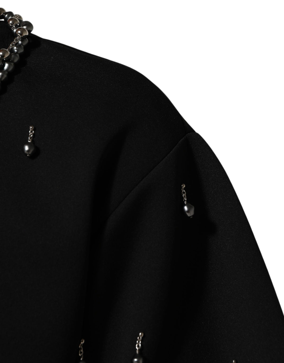 T-shirt orné d'un collier en polyester noir Dolce &amp; Gabbana