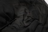 Robe V-neck en tulle de soie noire Dolce & Gabbana